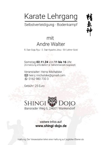 Selbstverteidigung – Bodenkampf in Wankendorf, SH @ Shingi Dojo